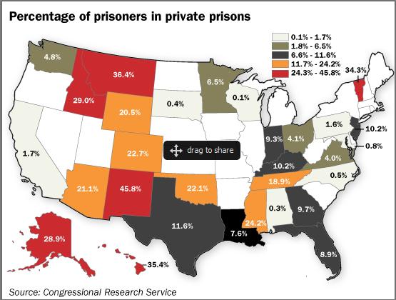 private prisons map