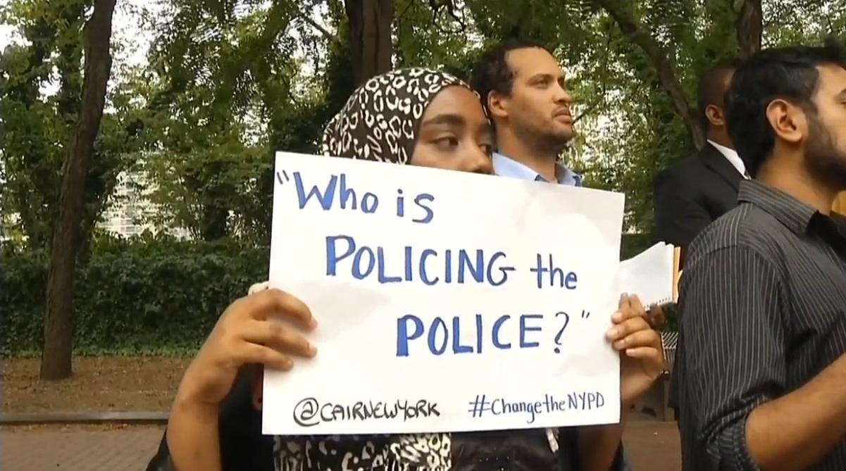 CAIR-Who-is-policing-the-police-sign